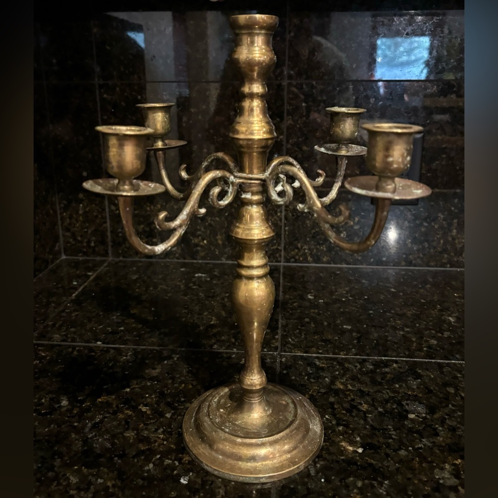 Vintage Brass Candelabra